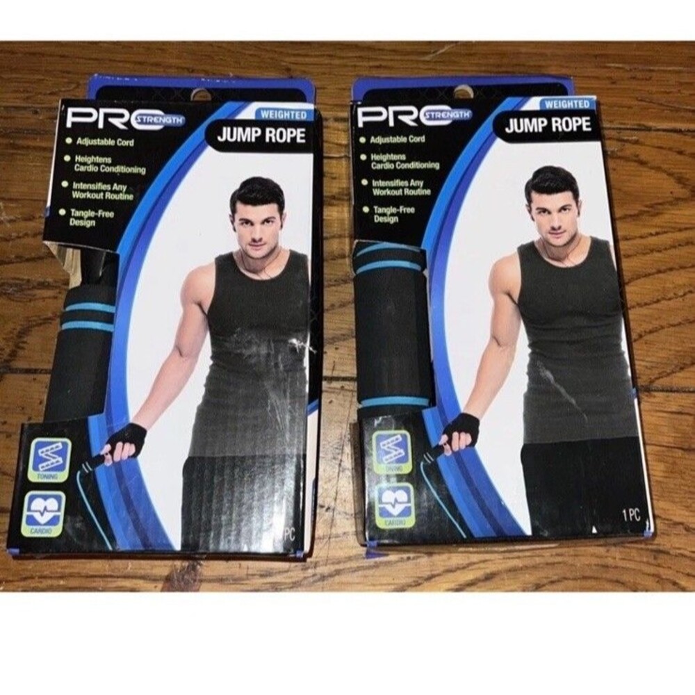 Pro Strength Weighted Jump Rope Tangle-Free Cardio Workout NEW!!! Lot of 2